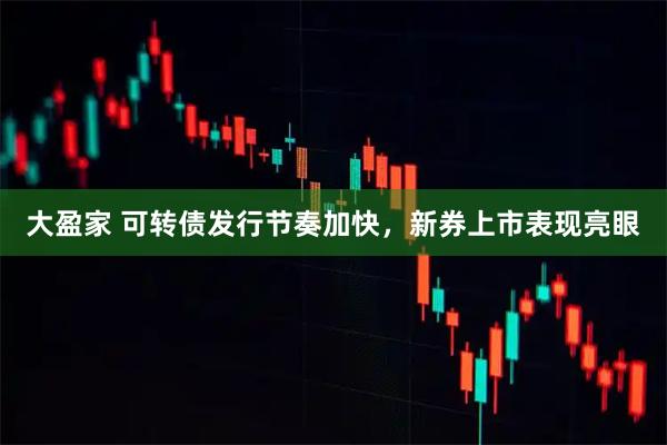 大盈家 可转债发行节奏加快，新券上市表现亮眼
